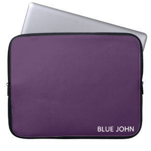 Blue John purple color name Laptop Sleeve