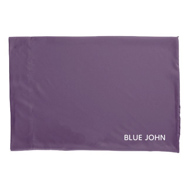 Blue John purple color name Pillow Case (Front)