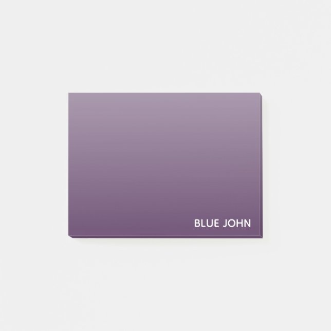 Blue John purple color name Post-it Notes (Front)