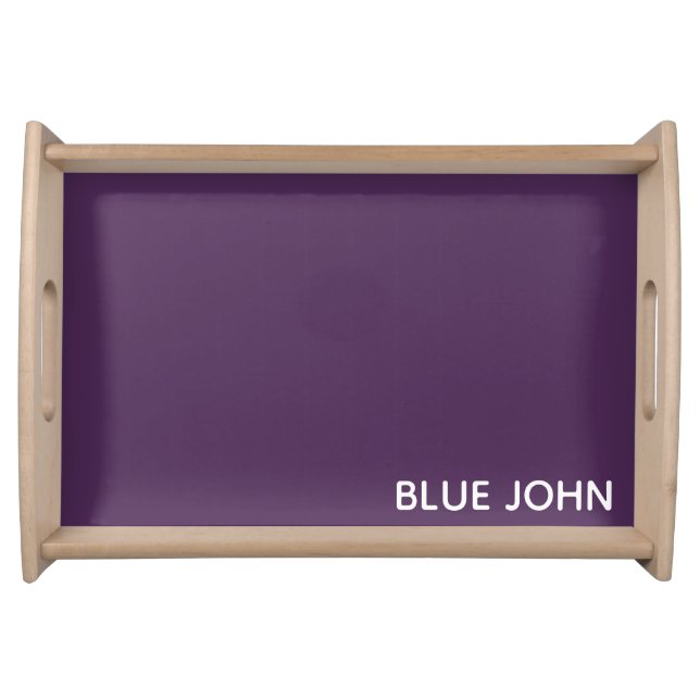 Blue John purple color name Serving Tray (Front)