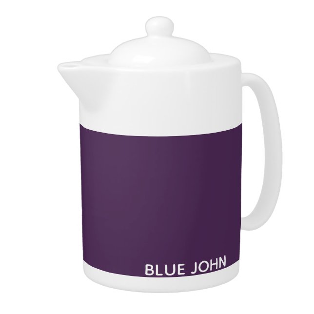 Blue John purple color name Teapot (Right)
