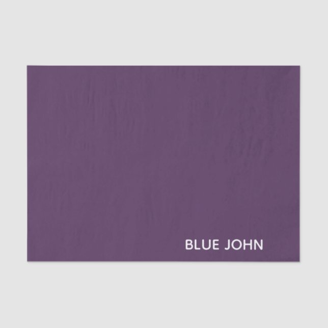 Blue John purple color name Tissue Paper (Front)