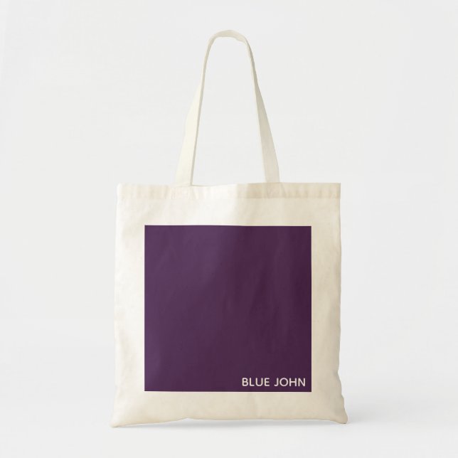 Blue John purple color name Tote Bag (Front)