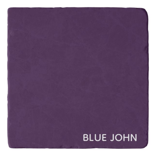 Blue John purple color name Trivet (Front)