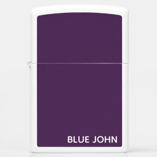 Blue John purple color name Zippo Lighter