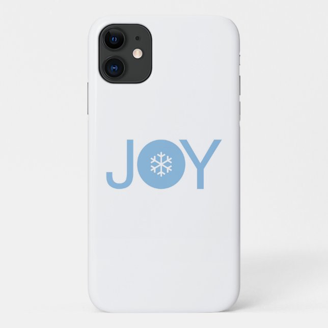 Blue Joy Christmas iPhone 11 Case (Back)
