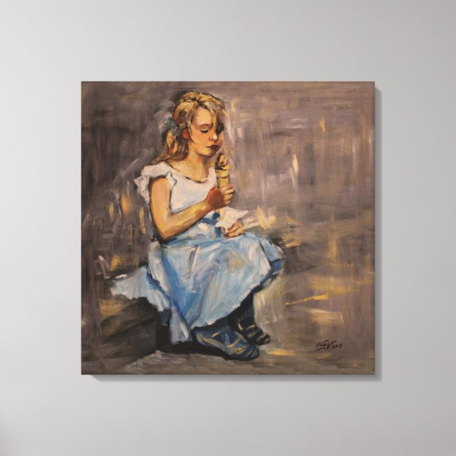 "Blue joy" Stretched Canvas Print (Front)