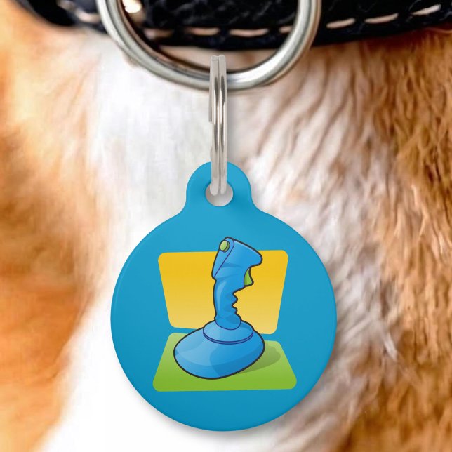 Blue Joystick Pet Name Tag (Creator Uploaded)