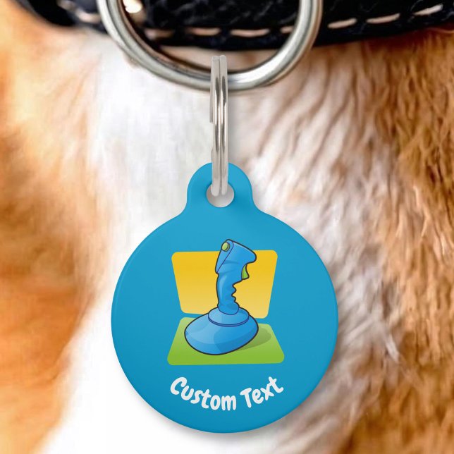 Blue Joystick Pet Name Tag (Creator Uploaded)