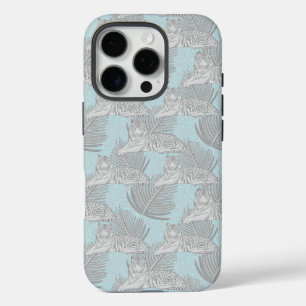 Blue Jungle Tiger Pattern Case-Mate iPhone Case