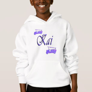 Blue Kai Name With Fire Trucks, Hoodie
