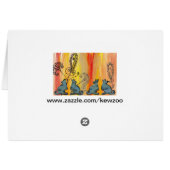 Blue Kangaroos Cards (Back Horizontal)