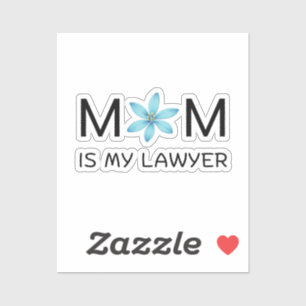 blue kawaii cute sticker- botanical flower stikcer sticker