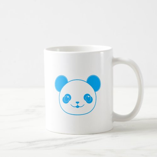Blue Kawaii Panda Bear Coffee Mug
