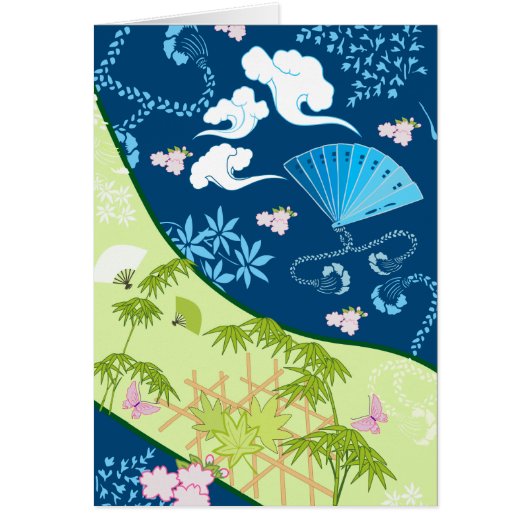 Blue Kimono Cards (Front)