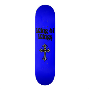 Blue King of Kings Skateboard Deck