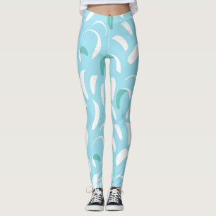Blue Kite Surf Sails and Lines Cool Watersports Leggings