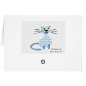 Blue kitten cards (Back Horizontal)