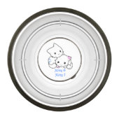 Blue Kitty & Pink Kitty Pet Bowl (Front)