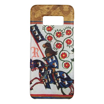 BLUE KNIGHT MEDIEVAL PARCHMENT MONOGRAM Case-Mate SAMSUNG GALAXY S8 CASE