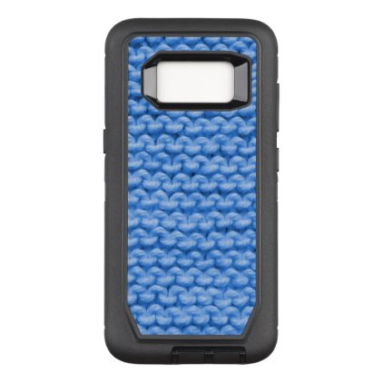 Blue Knit Garter Stitch OtterBox Defender Samsung Galaxy S8 Case