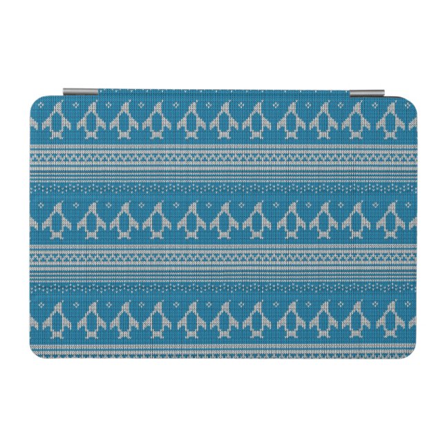 Blue Knitted Background iPad Mini Cover (Horizontal)