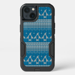 Blue Knitted Background iPhone 13 Case