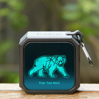 Blue Kodiak Bear Bluetooth Speaker