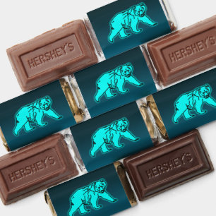 Blue Kodiak Bear Hershey's Miniatures