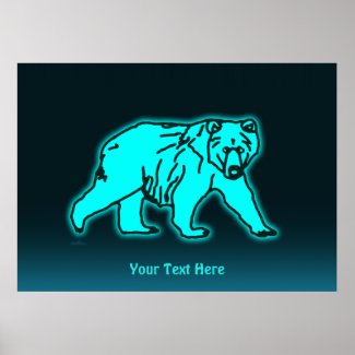 Blue Kodiak Bear