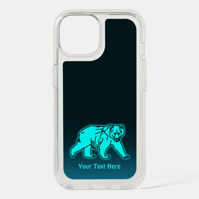 Blue Kodiak Bear Speck iPhone Case (Front)