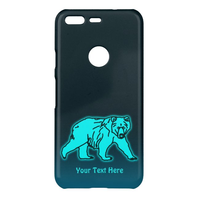 Blue Kodiak Bear Uncommon Google Pixel Case (Back)