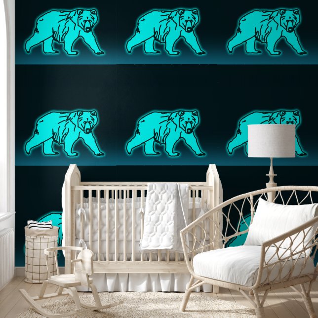Blue Kodiak Bear Wallpaper (Kids)