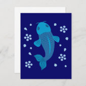 Blue Koi Fish (Front/Back)