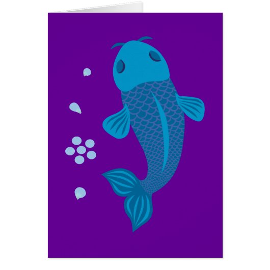 Blue Koi Fish Cards (Front)