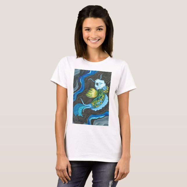 Blue Koi T-shirt (Front Full)