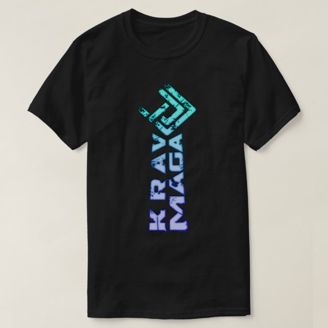 Blue Krav Maga Classic T Shirt (Design Front)