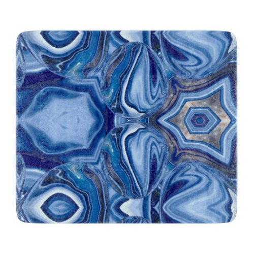 Blue Lace Agate Stone Cutting Board