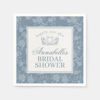 Blue Lace Doily Vintage Floral Bridal Shower Napkins