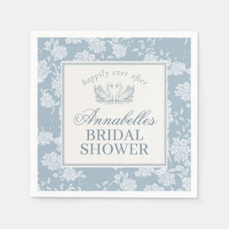 Blue Lace Doily Vintage Floral Bridal Shower Napkins