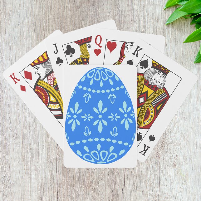 Blue Lace Easter Egg Playing Cards (Creator Uploaded)