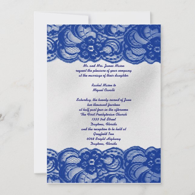 Blue Lace Invites (Front)
