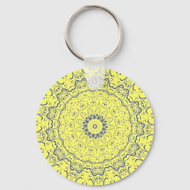 Blue Lace Keychain (Front)