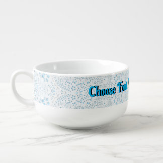 Blue Lace Look  Soup Mug