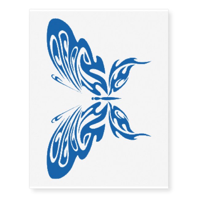 Blue Lace Temporary Tattoos (Front)