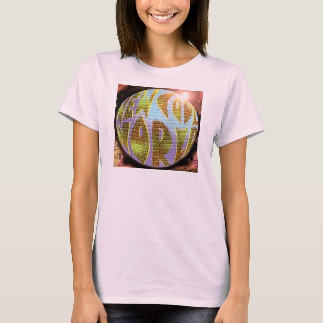 Blue Ladies "NCW" CD Planet Long Sleeve T-Shirt (Front)