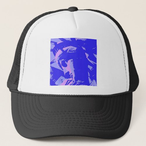 Blue Lady Liberty Trucker Hat