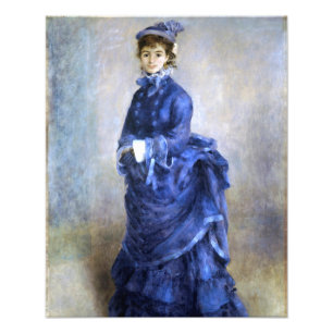 Blue Lady Parisienne Renoir Impressionist Paint Photo Print