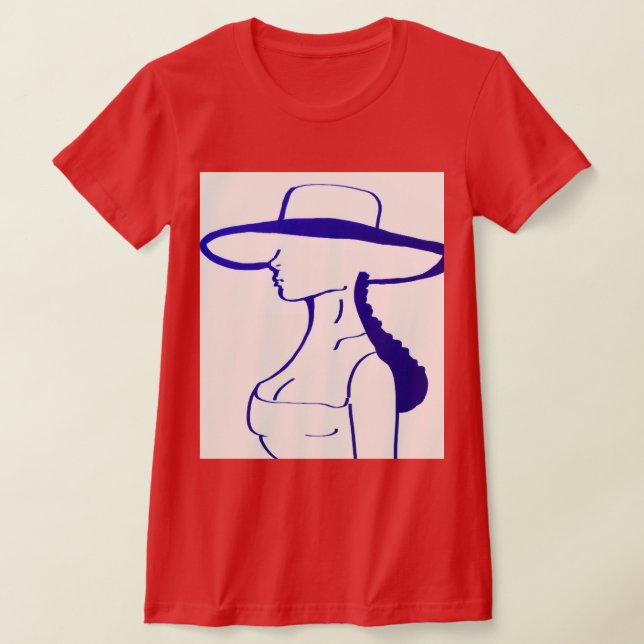 Blue Lady T-Shirt (Laydown)