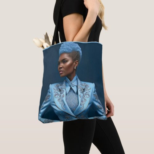 Blue Lady Tote Bag